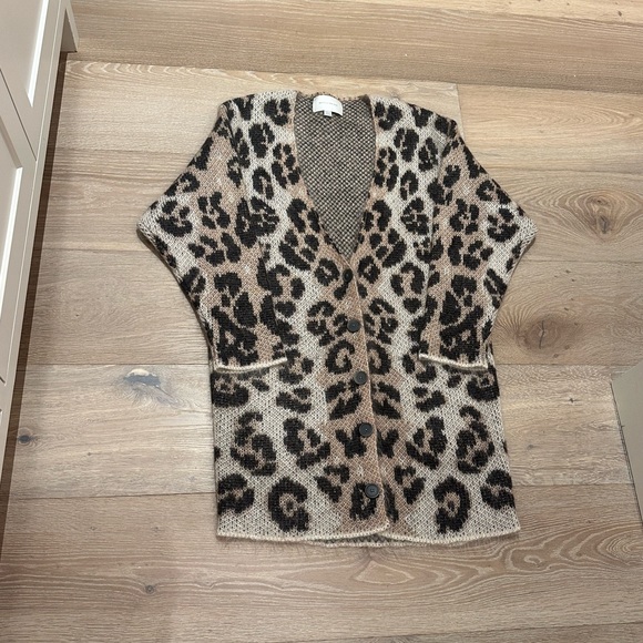 Brochu Walker Leo Leopard Print Sweater coat or Dress - Picture 2 of 15